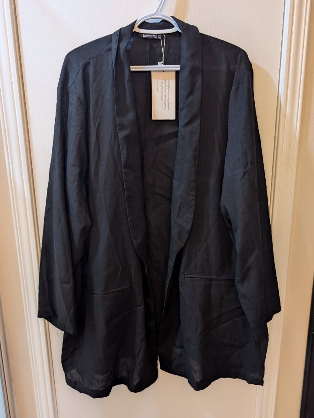 Brand new linen-like black blazer - size 28